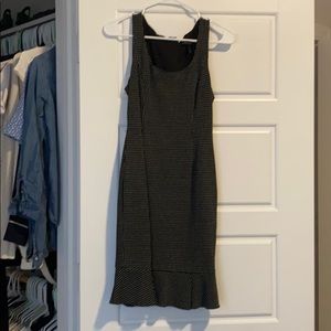 White House black market Poka dot dress